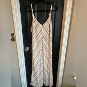 NWT Self Contrast Camila Stripe Slip Dress-Size L